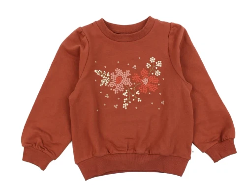 Wheat red embroidery sweatshirt Vega
